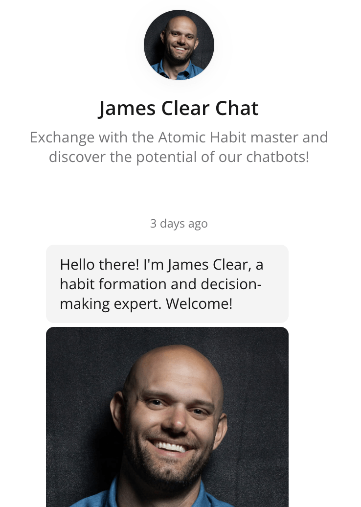 james clear persona chatbot