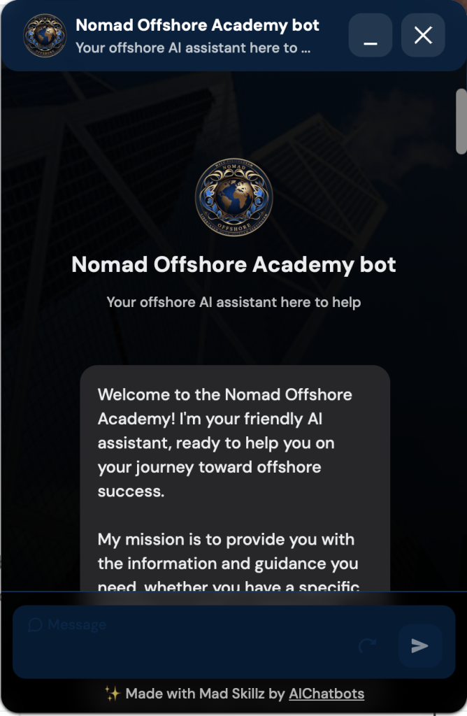 nomad offshore chatbot