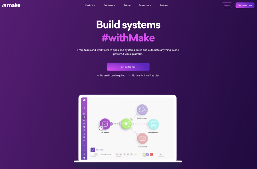 build systems with make.com