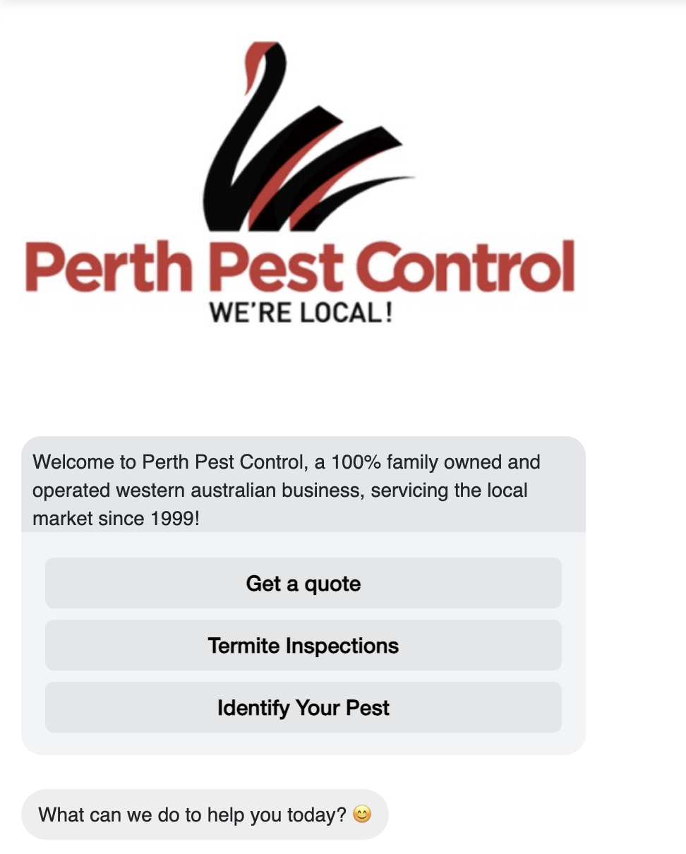 chatbot for pest control companies