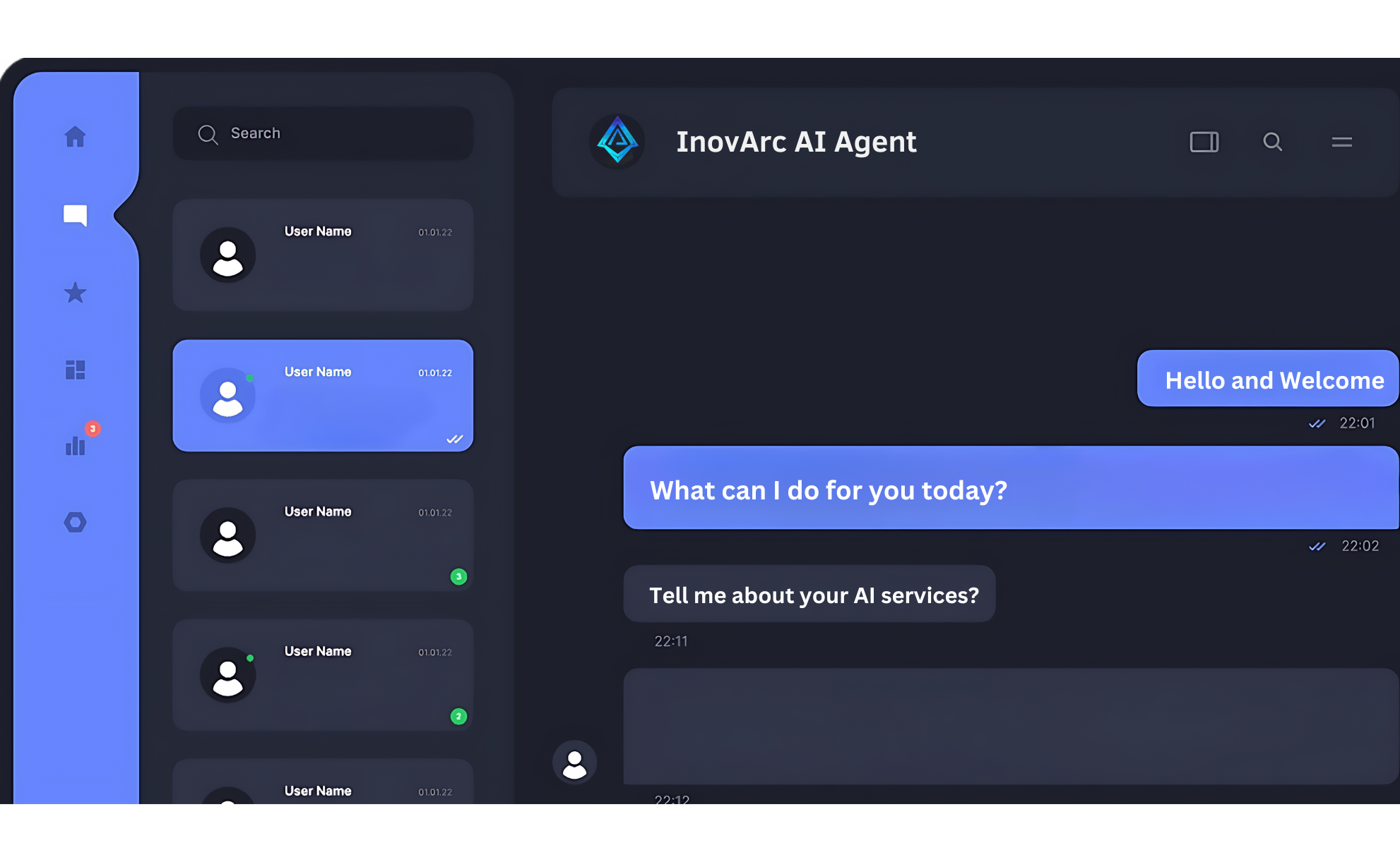 ai chatbots modern interface