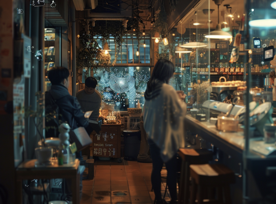 inside a cozy shop with a welcoming atmosphere