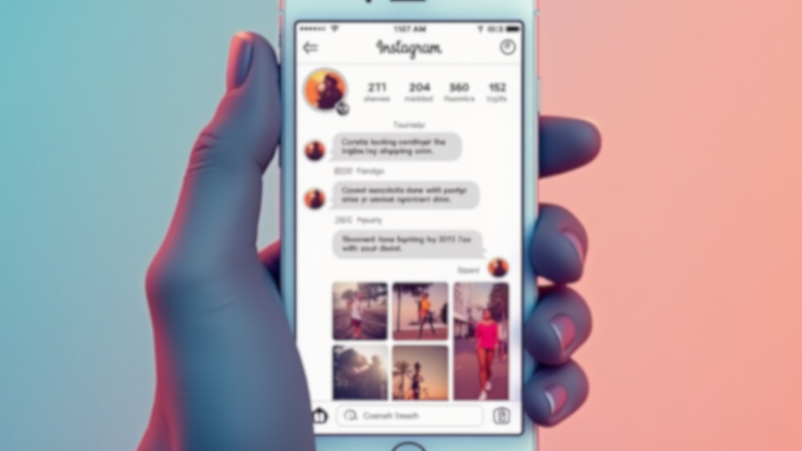 instagram chatbot interface