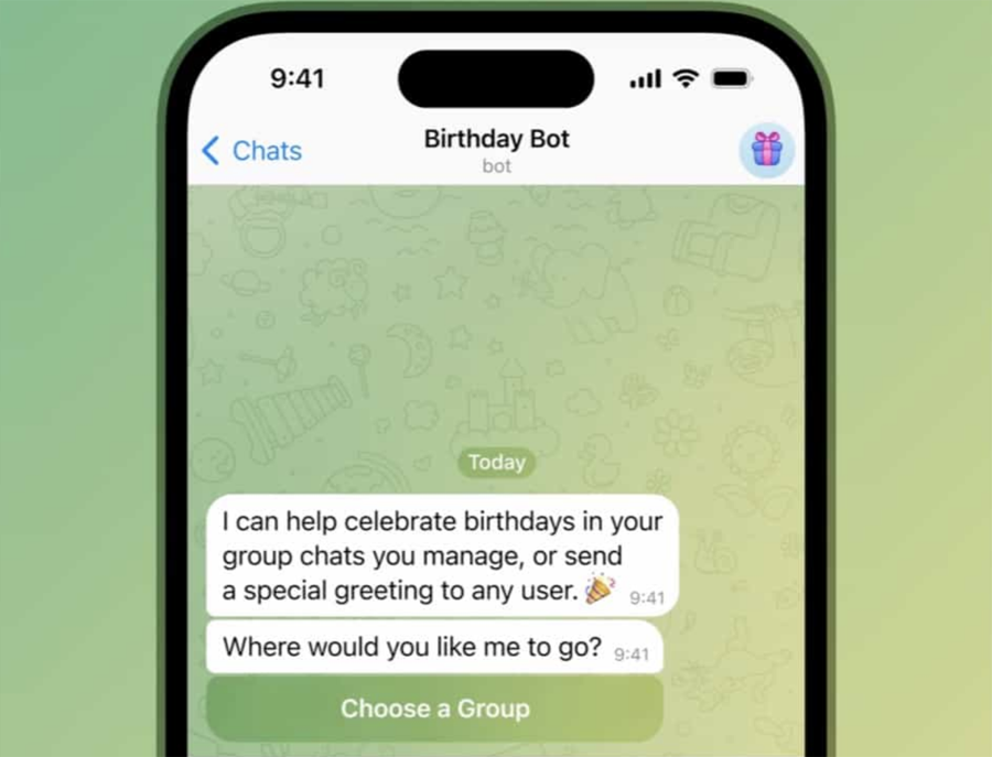 telegram chatbot interface